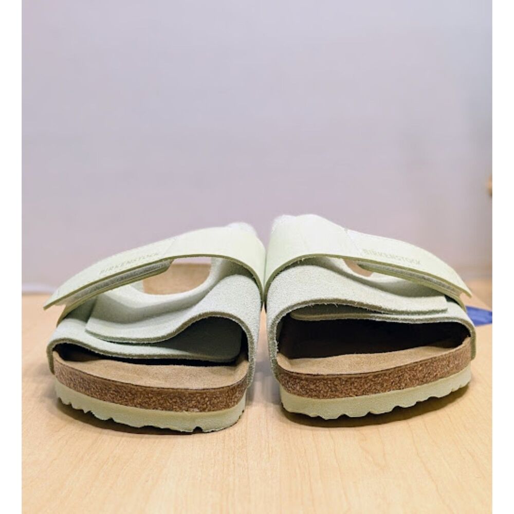 Birkenstock Kyoto Green Suede & Leather Slide Sandals Women's 10 EU 41 NWT - Picture 6 of 13